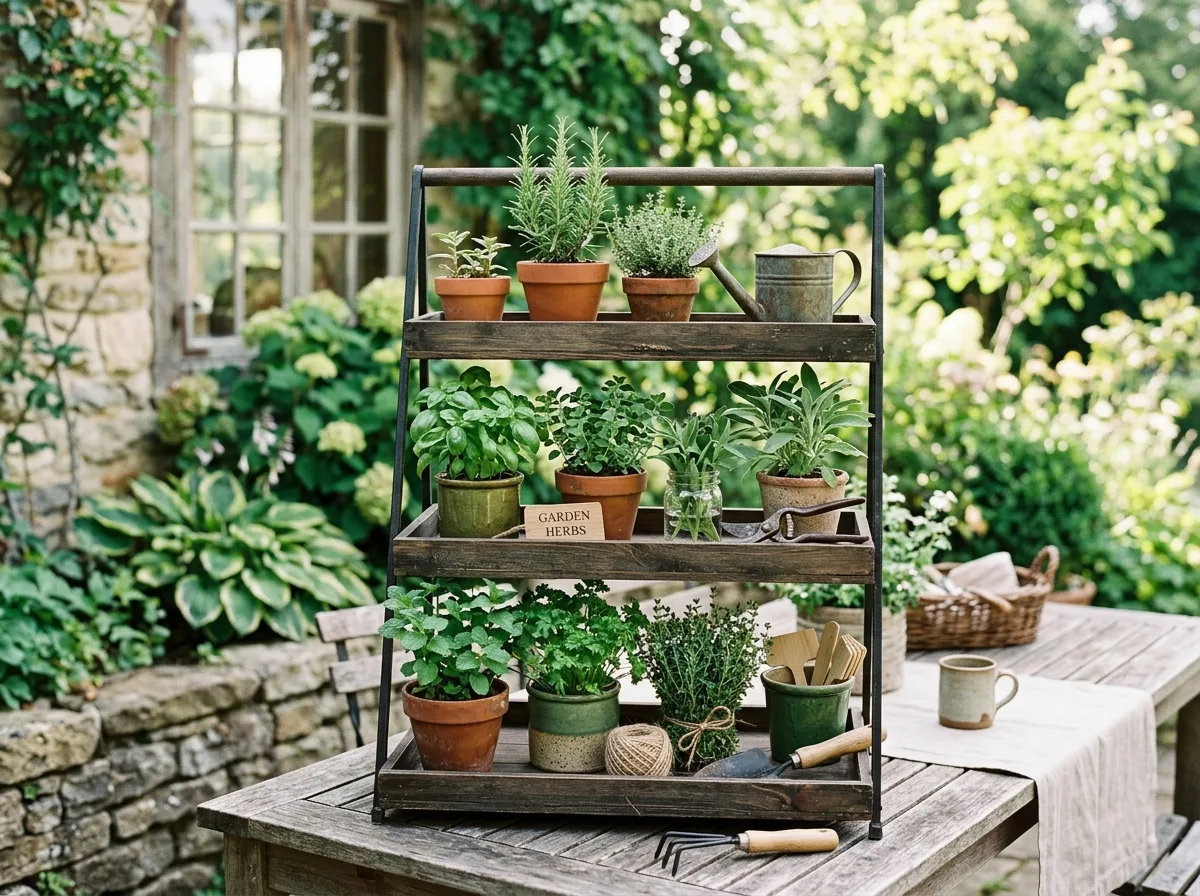 Garden-Inspired Summer Tray for 10 summer tiered tray decor ideas for a fresh home look